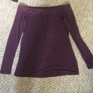 Purple off the shoulder top